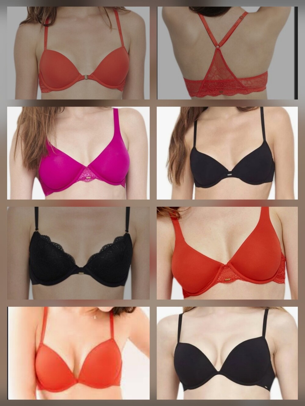 NWT Bras Pink, Red & Black 32B, 34B, 36B, 38B, 34C, 36C, 34D, 36D